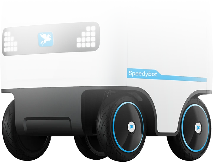 Speedybot 屋内および屋外配送ロボット